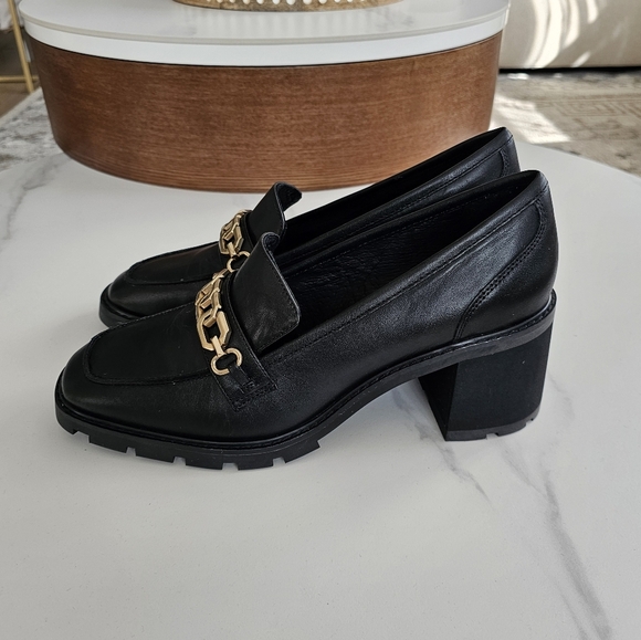 Sanctuary Black Leather Chain Loafers – Size [ 11M ] - Picture 3 of 9